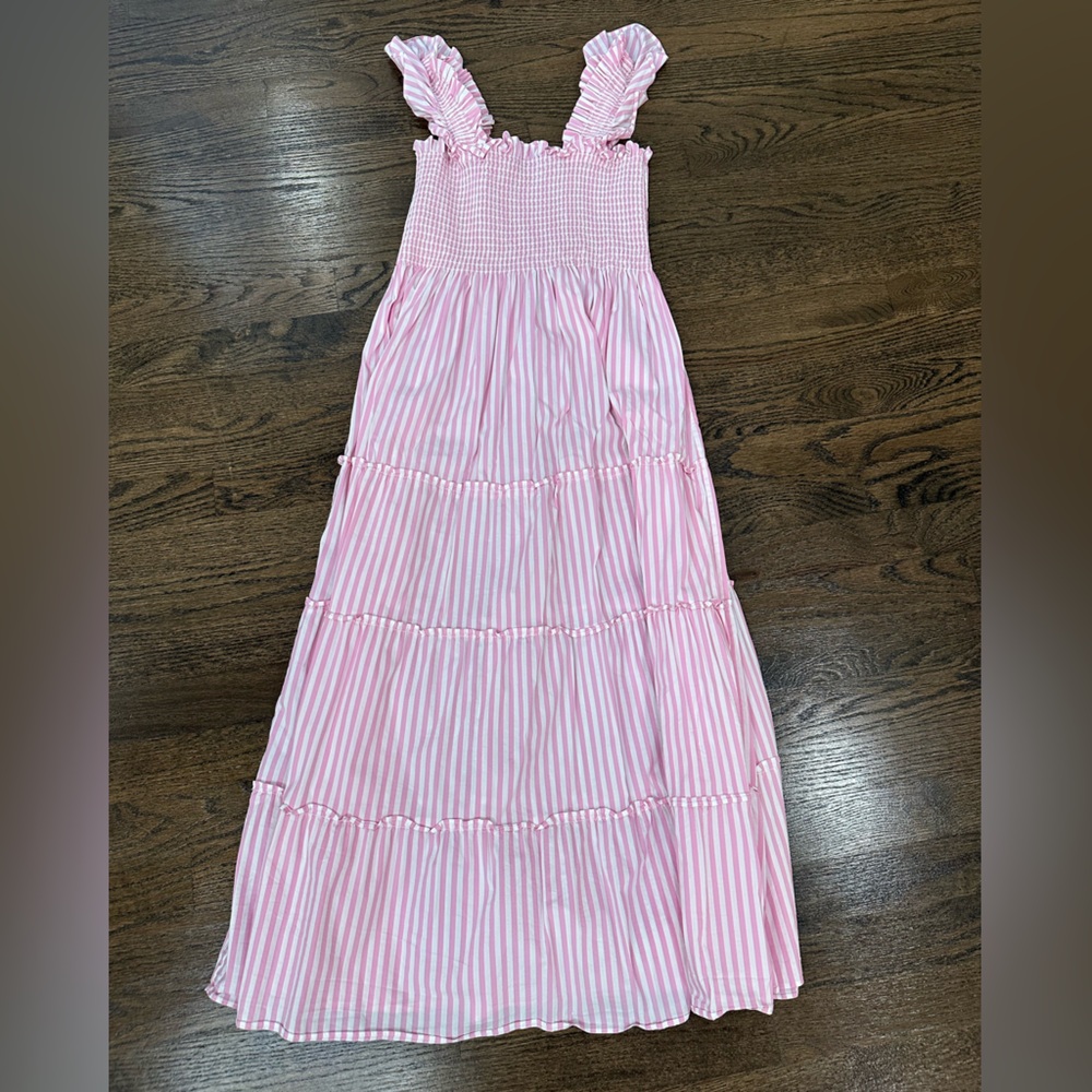 Hill House Pink and White Striped Garment - The Ellie Nap Dress